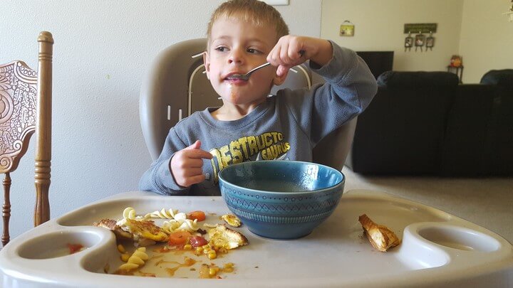 Eating Soup From A Bowl